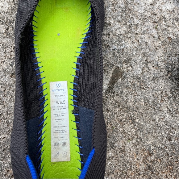 EUC Rothy’s Flats in Black 6.5 - Picture 8 of 9